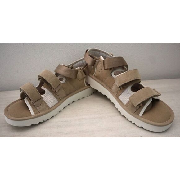 Ugg F20023K Men's Sz 13 Beige Goldencoast Multistrap Suede Sandals - Picture 11 of 11